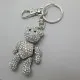 Silver Crystal Butler and Wilson Teddy Bear Key Ring