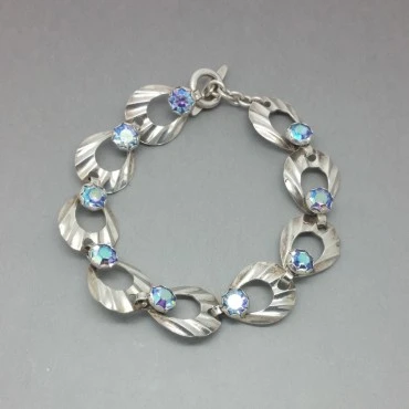  Hermann Siersbol Denmark Sterling Silver Modernist Bracelet