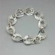 Danish 1950's Hermann Siersbol Sterling Silver Modernist Bracelet