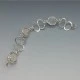 PERLI Rose Quartz and 800 Silver Bracelet