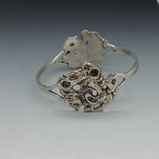 Engla Germany Modernist 835 Silver Bangle
