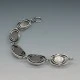 PERLI Germany Oval Amber and Silver Eclipse Bracelet