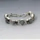 Multi Labradorite, Garnet Bracelet