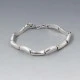 Silver Bamboo Links Bracelet