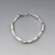Silver Bamboo Links Bracelet