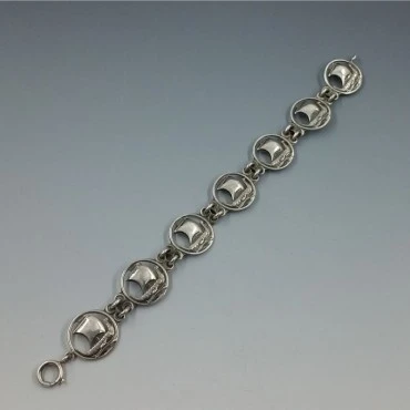 Carl Ove Frydensberg Silver Ship Bracelet