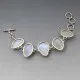 Rainbow Moonstone Cabochon Bracelet