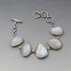 Rainbow Moonstone Cabochon Bracelet