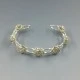 Italian Sterling Silver Floral  Bracelet