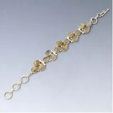 Rutilated Quartz Silver Bracelet