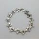  Bernard Instone 1969 Sterling Silver Leaf Bracelet