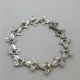  Bernard Instone 1969 Sterling Silver Leaf Bracelet