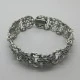 Bernard Instone Signed Silver Floral Bracelet