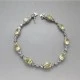 Citrine and Crystal Sterling Silver Bracelet
