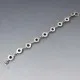  Amethyst Gemstone and Silver Link Bracelet