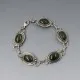 Jade and Sterling Silver Bracelet