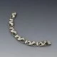 Bernard Hertz, Danish Floral 830 Silver Bracelet