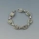 Danish 830 Silver Floral Girls Bracelet