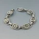 Danish 830 Silver Floral Girls Bracelet