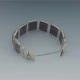 Pietersite and  Silver  Modernist Link Bracelet