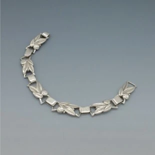 B Munksgaard Art Deco Silver Bracelet