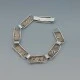 C A Christensen Denmark Silver Leaves Bracelet