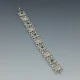 Andreas Daub Pink Rhodolite and 835 Silver Bracelet