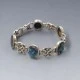 Abelone Shell and Sterling Silver Bracelet