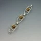Tigers Eye and 835 Silver Ovals Bracelet