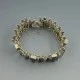 Black Onyx and Sterling Silver Art Deco  Bracelet