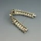 Black Onyx and Sterling Silver Art Deco  Bracelet