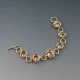 COOLOOK Citrine Cabochon and Light Gold Vermeil Bracelet