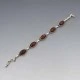 Amber Eclipse and Sterling Silver Bracelet