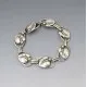 C Brumberg Hansen 830 Silver Floral Bracelet