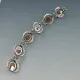 PERLI Germany Open Backed Amber and Silver  Bracelet