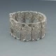   Stunning Sterling Silver Abstract Modernist Bracelet