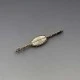 Christian Veilskov, Denmark,  Amber and Sterling Silver Brooch