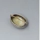 Oval Citrine and Silver Brooch