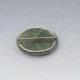 Moss Agate and Sterling Silver Brooch