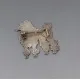 Jane Watling Silver Poodle Brooch