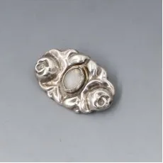 Moonstone 830 Silver Brooch