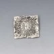 Square Silver Decorative Brooch Birmingham 1973