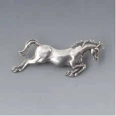 Tonie Taylor George Tarratt Silver Horse Brooch