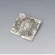 Square Silver Decorative Brooch Birmingham 1973