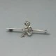 Bernard Instone Dainty Silver Pixie Bar Brooch