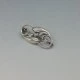 John Lauritzen Denmark Silver Floral  Brooch