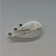  Modernist Silver Three Crystal Brooch