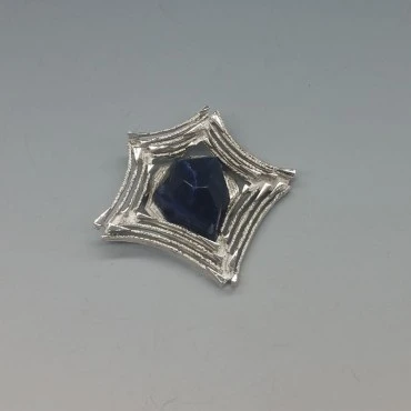  Friedrich Speidel Sodalite 835 Silver Brooch