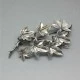 Bernard Instone Silver Leaf Brooch