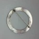 Bernard Instone Large Circular Ring Silver Brooch